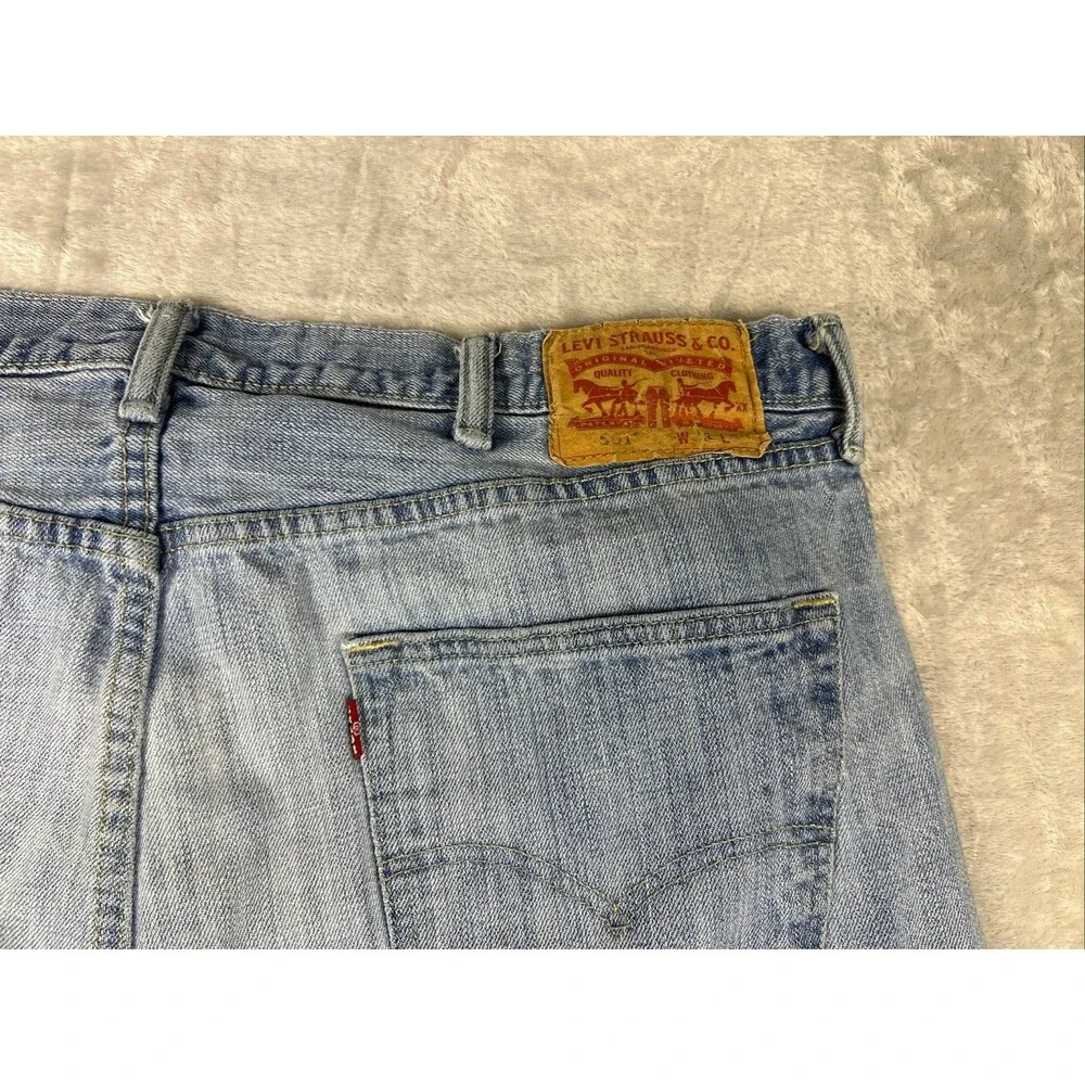 Levis 501 XX Jeans Mens 38x30 Button Fly Straight Leg Denim